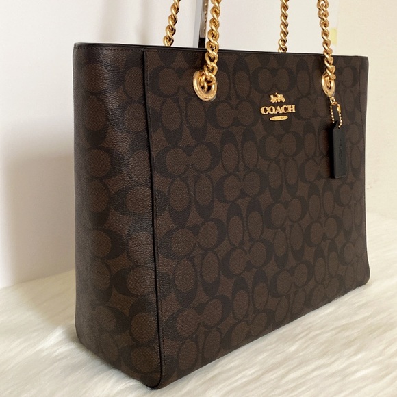 New💃Coach Marlie Tote In Signature Canvas purse - Picture 2 of 11